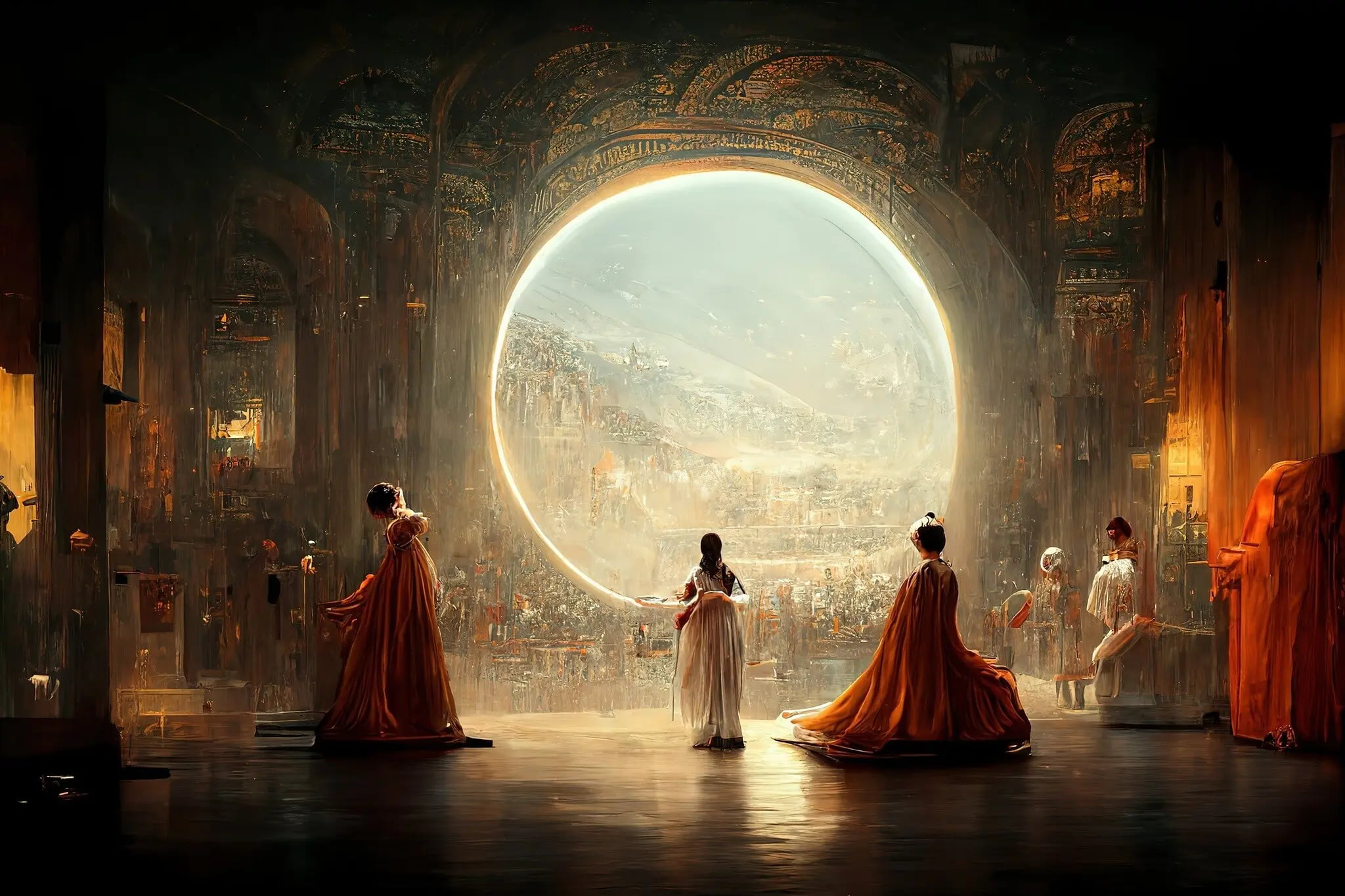 اثر Théâtre d'Opéra Spatial ساخته‌شده با میدجرنی